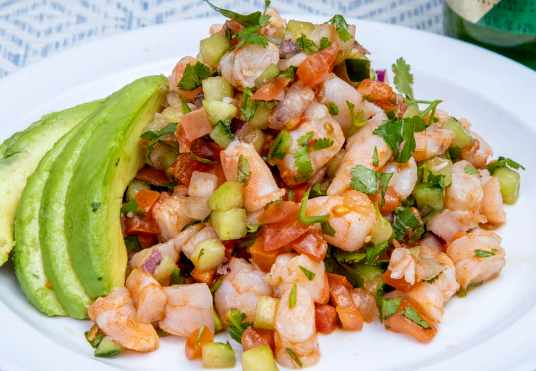 Ceviche de camarón (crudo o cocido) - orden